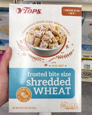 Frosted Bite Size Shredded Wheat Sweetened Whole Grain Wheat Cereal, Frosted Bite Size Shredded Wheat