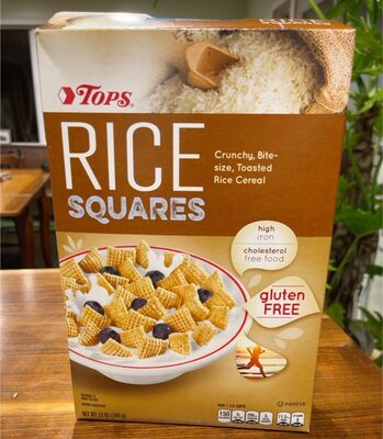 Rice Squares Crunchy, Bite-Size, Toasted Rice Cereal, Rice Squares