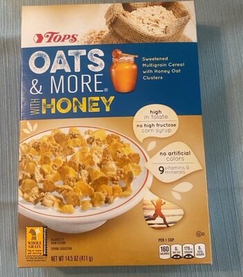 Oats & More, Sweetened Multigrain Cereal With Honey Oat Clusters With Honey, Honey