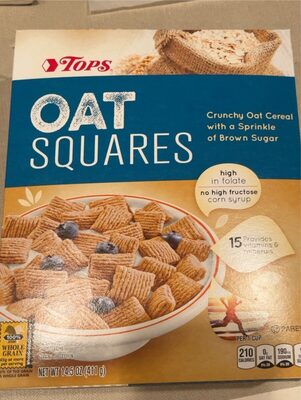 Oat Squares Crunchy Oat Cereal With A Sprinkle Of Brown Sugar, Oat Squares