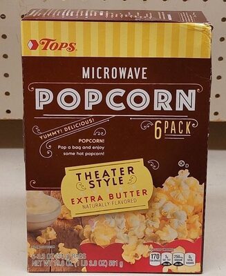 Theater Style Extra Butter Microwave Popcorn, Theater Style Extra Butter