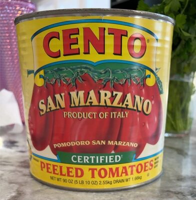 San Marzano Certified Whole Peeled With Basil Leaf Tomatoes