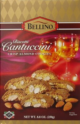 Cantuccini Crisp Almond Biscotti Cookies, Almond