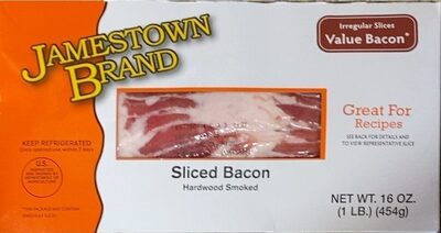 Jamestown Brand, Hardwood Smoked Sliced Bacon
