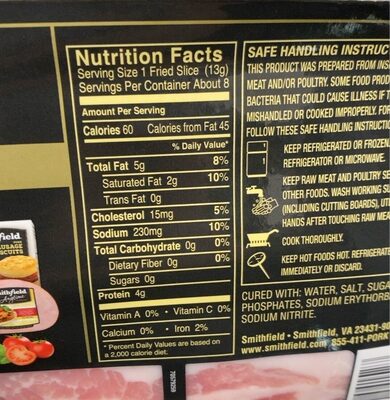 Naturally Hickory Smoked Thick Cut Bacon