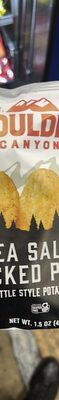 Kettle Cooked Potato Chips, Sea Salt & Cracked Pepper