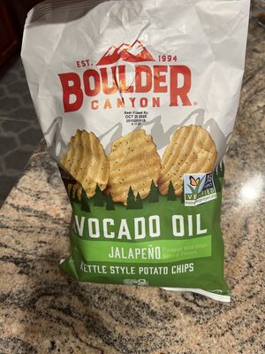 Jalapeno Avocado Oil Canyon Cut Kettle Cooked Potato Chips, Jalapeno, Avocado Oil Canyon Cut