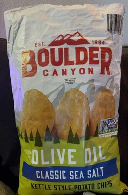 Boulder Canyon, Kettle Cooked Potato Chips, Olive Oil, Olive Oil