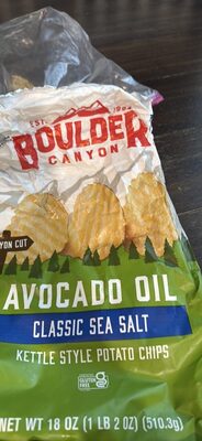 Classic Sea Salt Avocado Oil Kettle Style Potato Chips, Classic Sea Salt Avocado Oil