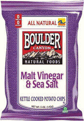 Malt Vinegar & Sea Salt Kettle Style Potato Chips, Malt Vinegar & Sea Salt