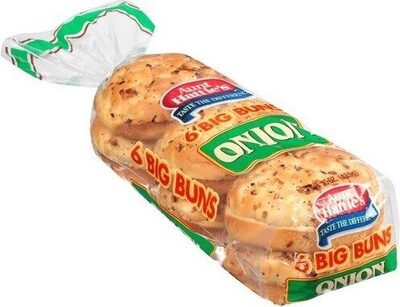 Aunt Hatties, 6 Big Buns, Onion, Onion