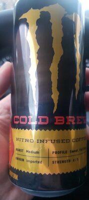 Cold Brew Sweet Black Nitro Infused Coffee Energy Drink