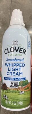 Whipped Light Cream, Sweetened