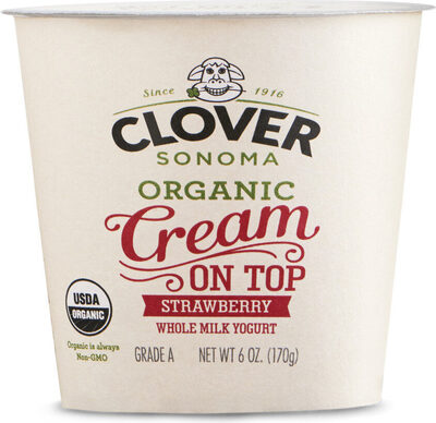Strawberry Cream On Top Organic Whole Milk Yogurt, Strawberry