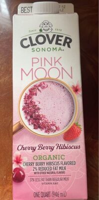 Cherry Berry Hibiscus Flavored Organic 2% Reduced Fat Milk, Cherry Berry Hibiscus