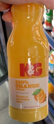 100% Orange Juice From Concentrate, Orange