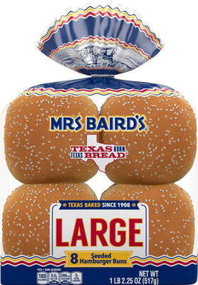 Seeded Large Hamburger Buns, Seeded