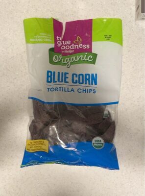 Blue Corn Organic Tortilla Chips, Blue Corn