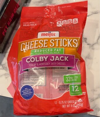 Colby Jack Colby & Monterey Jack Reduced Fat Cheese Sticks, Colby Jack