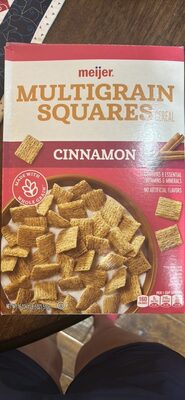 Cinnamon Multigrain Squares Cereal, Cinnamon