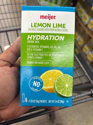 Lemon Lime Hydration Drink Mix, Lemon Lime