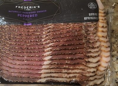 Peppered Naturally Hardwood Smoked Bacon, Peppered Naturally Hardwood Smoked