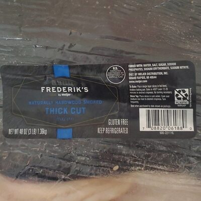 Hardwood Smoked Thick Cut Bacon, Hardwood Smoked