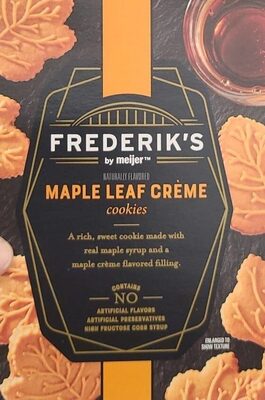 Maple Leaf Creme Cookies, Maple Leaf Creme