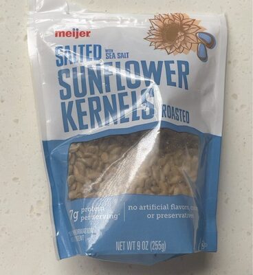 Salted Roasted Sunflower Kernels With Sea Salt, Salted Roasted