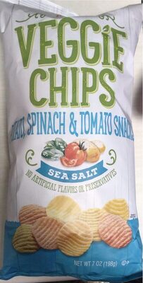 Sea Salt Veggie Chips Potato, Spinach & Tomato Snacks, Sea Salt Veggie Chips