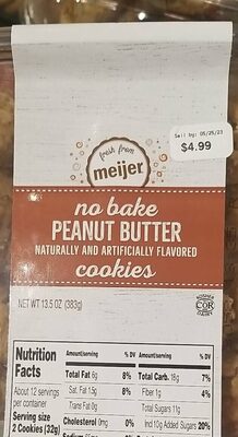 Peanut Butter No Bake Cookies, Peanut Butter