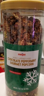 Chocolate Peppermint Gourmet Popcorn, Chocolate Peppermint