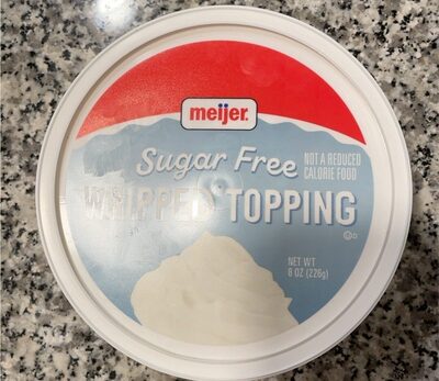 Zero Sugar Whipped Topping, Zero Sugar