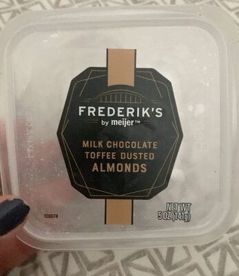 Milk Chocolate Toffee Dusted Almonds, Milk Chocolate Toffee