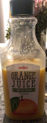 Orange Juice With Pulp, Orange With Pulp