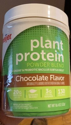 Chocolate Flavor Plant Protein Powder Blend, Chocolate