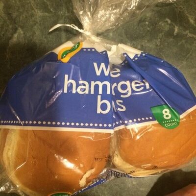 White Hamburger Buns, White