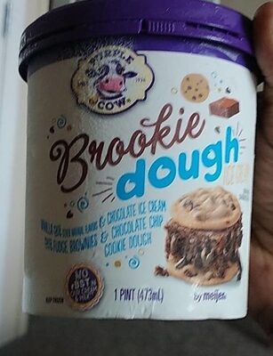 Brookie Dough Vanilla & Chocolate Ice Cream With Fudge Brownies & Chocolate Chip Cookie Dough, Brookie Dough