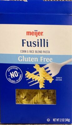 Corn & Rice Blend Gluten Free Pasta, Fusilli