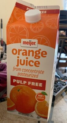 Pulp Free Orange Juice, Pulp Free Orange