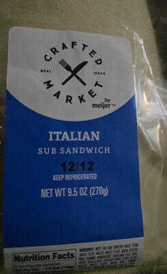 Italian Sub On White Bun, Italian