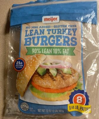 Seasoned 90% Lean/10% Fat Turkey Patties, Seasoned