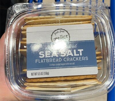 Sea Salt Artisan Baked Flatbread Crackers, Sea Salt