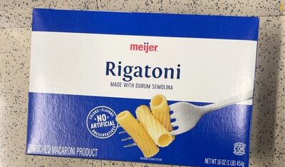 Enriched Macaroni Product, Rigatoni