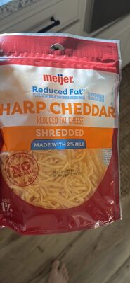 Sharp Cheddar Reduced Fat Shredded Cheese, Sharp Cheddar