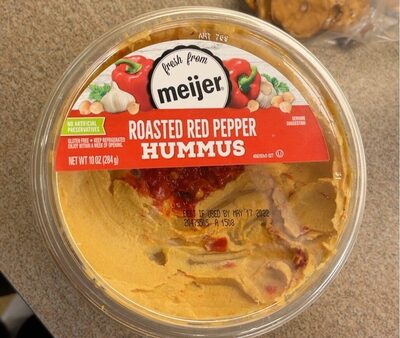 Roasted Red Pepper Hummus, Roasted Red Pepper