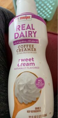Sweet Cream Real Dairy Coffee Creamer, Sweet Cream