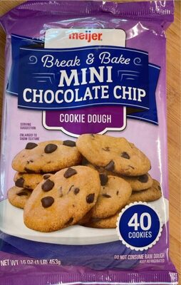 Mini Chocolate Chip Cookie Dough, Chocolate Chip