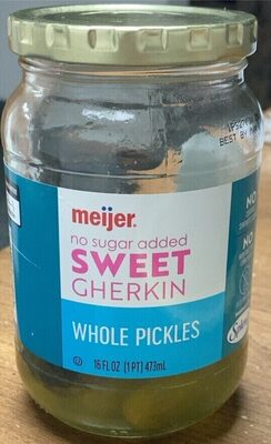 Sweet Gherkin No Sugar Added Whole Pickles, Sweet Gherkin