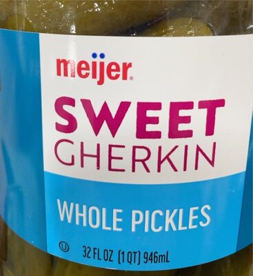 Sweet Gherkin Whole Pickles, Sweet Gherkin
